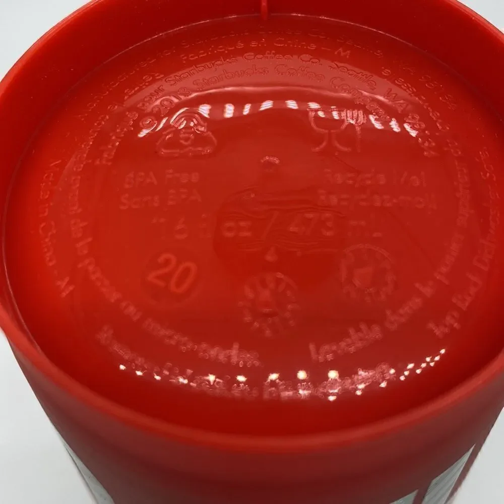 Starbucks Reusable 16 oz Color Change Plastic Cups 5 Piece Set